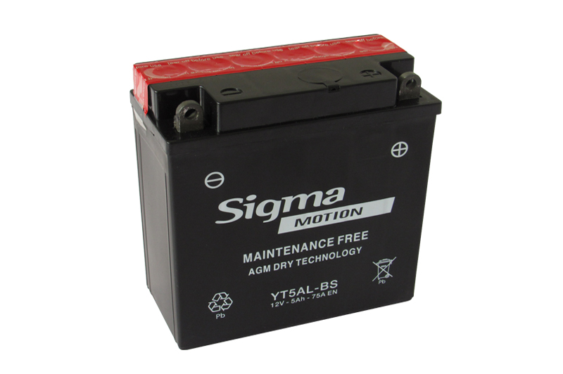 ΜΠΑΤΑΡΙΑ MOTO 12V 5Ah AGM SIGMA MOTION 